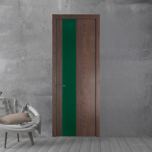 19 NE.O Дуб Тобакко вставка Монохром зеленый лес кромка Серая ночь ProfilDoors Orange