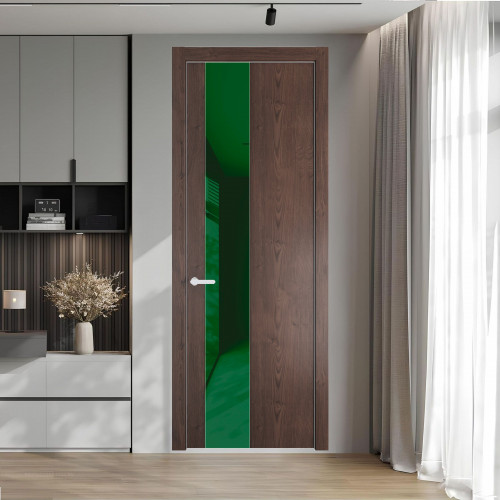 19 NE.O Дуб Тобакко вставка Желтый лак кромка Вайт ProfilDoors Orange