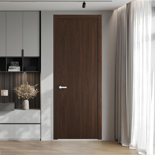 49 NE.O Орех Шоколад вставка Глухая кромка Черный муар ProfilDoors Orange