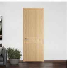 54 NE.O Дуб Натуральный вставка Глухая кромка Никель ProfilDoors Orange
