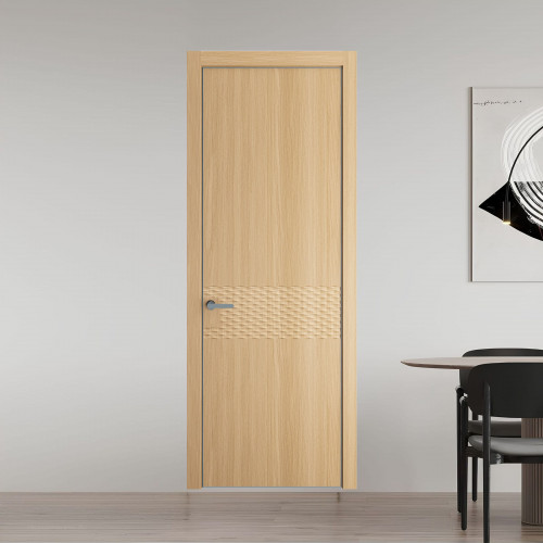 54 NE.O Дуб Натуральный вставка Глухая кромка Серебро ProfilDoors Orange