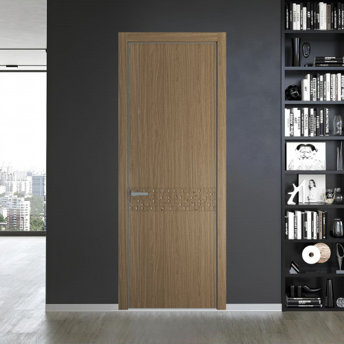 58 NE.O Дуб Мокко вставка Глухая кромка Серебро ProfilDoors Orange