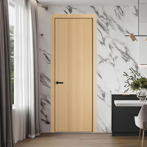 1 NE.O Дуб Натуральный вставка Глухая кромка Черный ProfilDoors Orange