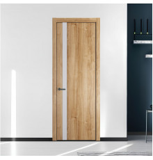 18 NE.O Дуб Карамель вставка Дарк Вайт кромка Серая ночь ProfilDoors Orange
