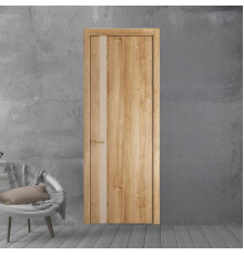 18 NE.O Дуб Карамель вставка Магнолия кромка Золото ProfilDoors Orange