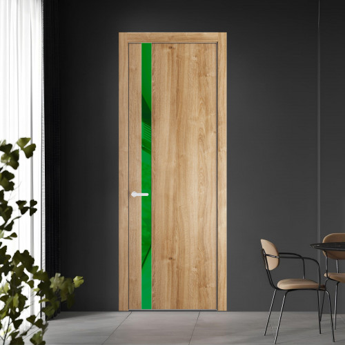 18 NE.O Дуб Карамель вставка Светло-желтый лак кромка Вайт ProfilDoors Orange