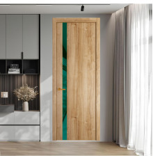 18 NE.O Дуб Карамель вставка Зеленый лес лак кромка Бронза ProfilDoors Orange