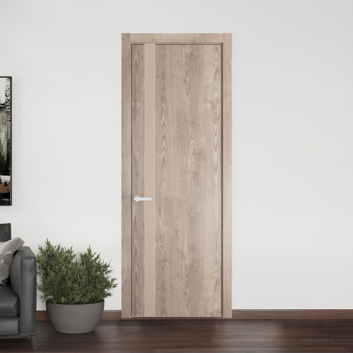 18 NE.O Дуб Сонома вставка Магнолия кромка Вайт ProfilDoors Orange