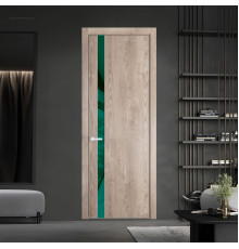 18 NE.O Дуб Сонома вставка Зеленый лес лак кромка Вайт ProfilDoors Orange