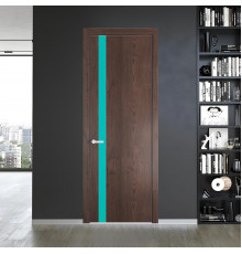 18 NE.O Дуб Тобакко вставка Монохром мята кромка Вайт ProfilDoors Orange