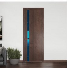 18 NE.O Дуб Тобакко вставка Зеркало синее кромка Медь ProfilDoors Orange