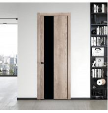 19 NE.O Дуб Сонома вставка Монохром черный кромка Черный ProfilDoors Orange