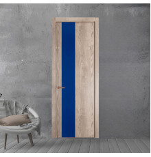 19 NE.O Дуб Сонома вставка Монохром синий кромка Медь ProfilDoors Orange