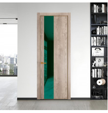19 NE.O Дуб Сонома вставка Зеленый лес лак кромка Бронза ProfilDoors Orange