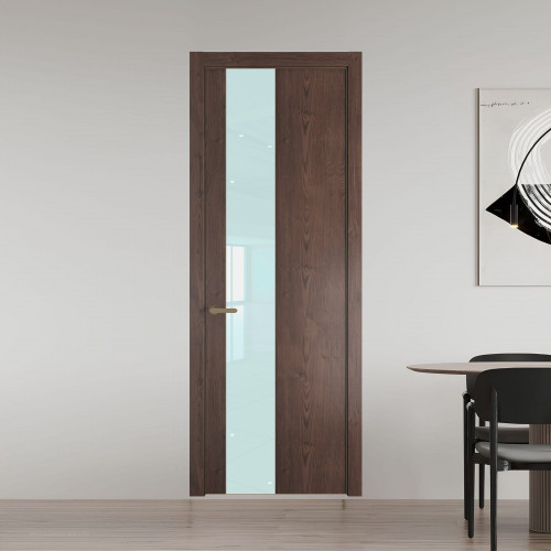 19 NE.O Дуб Тобакко вставка Белый лак кромка Шампань ProfilDoors Orange