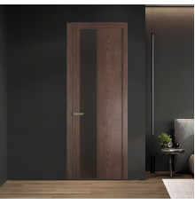 19 NE.O Дуб Тобакко вставка Монохром графит кромка Шампань ProfilDoors Orange