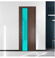 19 NE.O Дуб Тобакко вставка Мята лак кромка Серебро ProfilDoors Orange