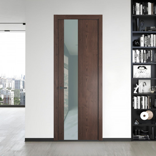 19 NE.O Дуб Тобакко вставка Теплый серый лак кромка Серая ночь ProfilDoors Orange