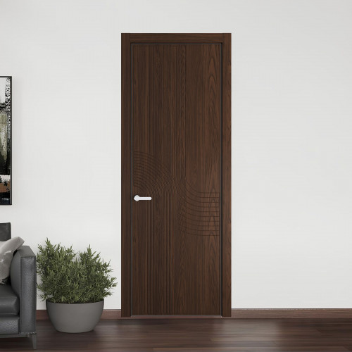 55 NE.O Орех Шоколад вставка Глухая кромка Черный муар ProfilDoors Orange