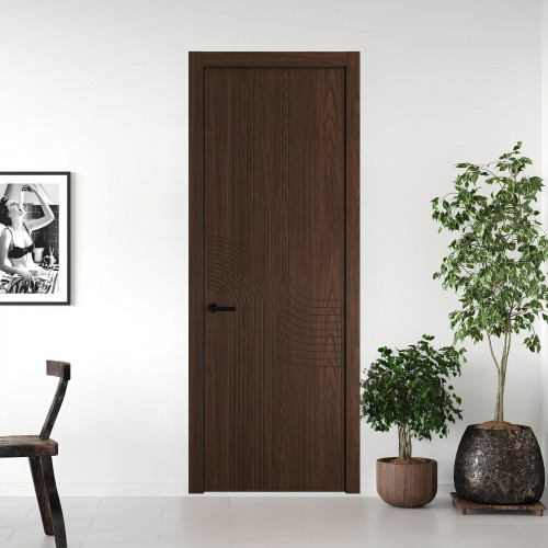 55 NE.O Орех Шоколад вставка Глухая кромка Черный ProfilDoors Orange