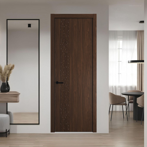 59 NE.O Орех Шоколад вставка Глухая кромка Черный ProfilDoors Orange