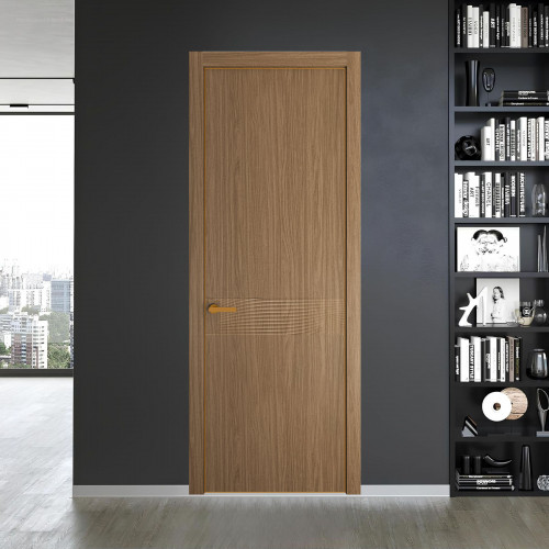 65 NE.O Дуб Мокко вставка Глухая кромка Бронза ProfilDoors Orange