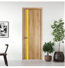 18 NE.O Дуб Карамель вставка Монохром светло-желтый кромка Деорэ ProfilDoors Orange