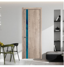 18 NE.O Дуб Сонома вставка Бирюзовый лак кромка Серая ночь ProfilDoors Orange