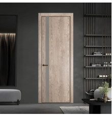 18 NE.O Дуб Сонома вставка Монохром темно-серый кромка Деорэ ProfilDoors Orange