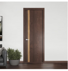 18 NE.O Дуб Тобакко вставка Дуб Карамель кромка Черный муар ProfilDoors Orange