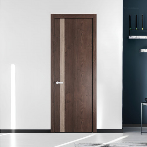 18 NE.O Дуб Тобакко вставка Дуб Сонома кромка Черный муар ProfilDoors Orange