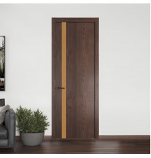 18 NE.O Дуб Тобакко вставка Монохром светло-коричневый кромка Деорэ ProfilDoors Orange