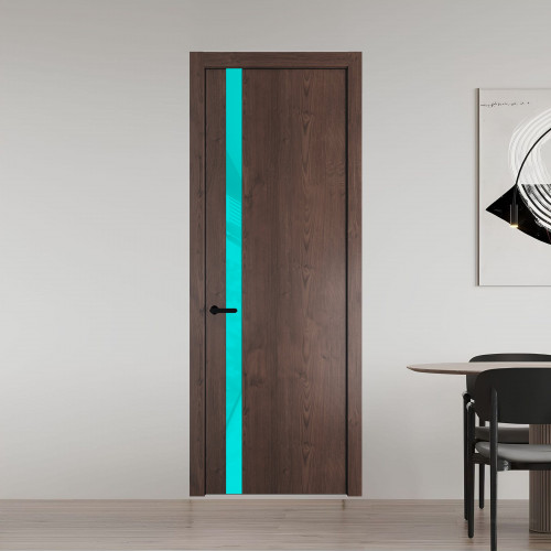 18 NE.O Дуб Тобакко вставка Мята лак кромка Черный ProfilDoors Orange