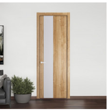 19 NE.O Дуб Карамель вставка Дарк Вайт кромка Черный муар ProfilDoors Orange