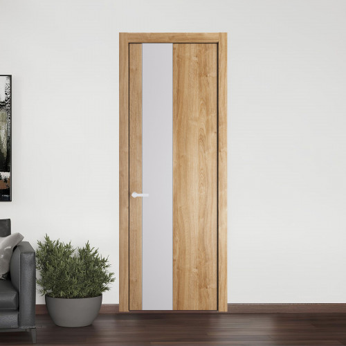 19 NE.O Дуб Карамель вставка Дарк Вайт кромка Черный муар ProfilDoors Orange