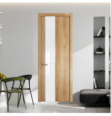 19 NE.O Дуб Карамель вставка Классик лак кромка Шампань ProfilDoors Orange