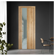 19 NE.O Дуб Карамель вставка Теплый серый лак кромка Золото ProfilDoors Orange