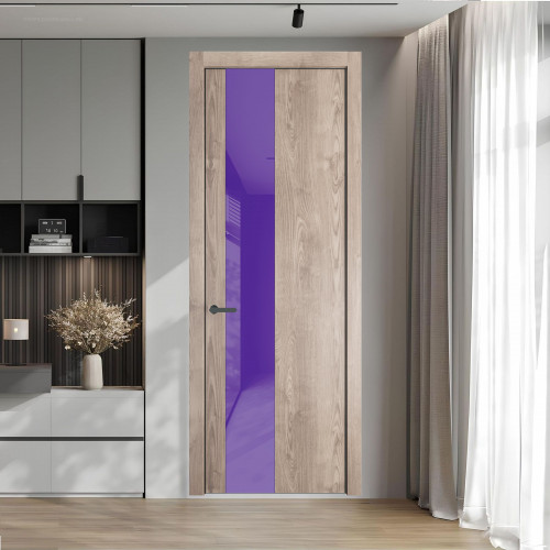19 NE.O Дуб Сонома вставка Лаванда лак кромка Серая ночь ProfilDoors Orange