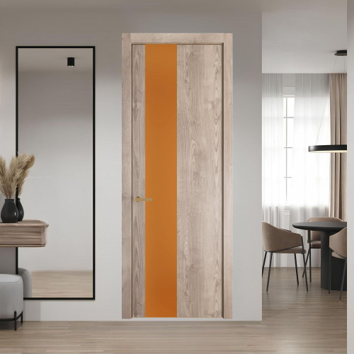 19 NE.O Дуб Сонома вставка Монохром медный кромка Золото ProfilDoors Orange