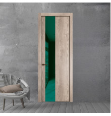 19 NE.O Дуб Сонома вставка Зеленый лес лак кромка Деорэ ProfilDoors Orange