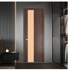 19 NE.O Дуб Тобакко вставка Монохром бежевый кромка Черный муар ProfilDoors Orange