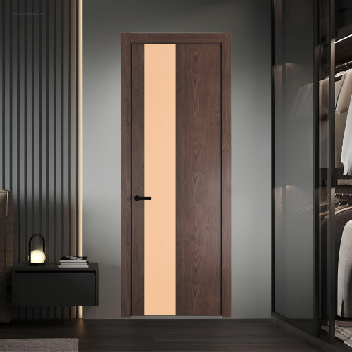19 NE.O Дуб Тобакко вставка Монохром бежевый кромка Черный ProfilDoors Orange