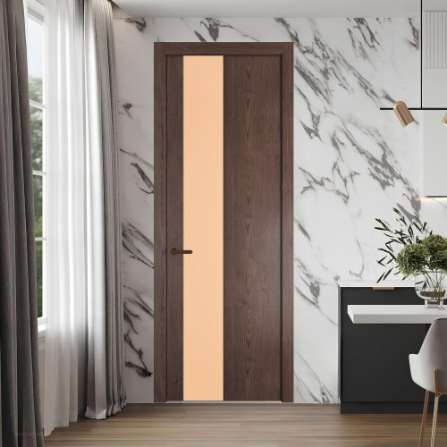 19 NE.O Дуб Тобакко вставка Монохром бежевый кромка Деорэ ProfilDoors Orange