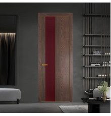 19 NE.O Дуб Тобакко вставка Монохром бордовый кромка Бронза ProfilDoors Orange