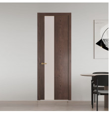 19 NE.O Дуб Тобакко вставка Монохром светло-серый кромка Золото ProfilDoors Orange