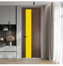19 NE.O Дуб Тобакко вставка Монохром светло-желтый кромка Черный ProfilDoors Orange