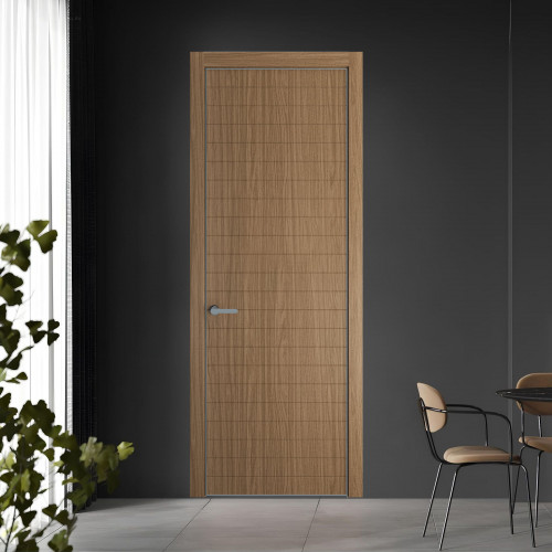 41 NE.O Дуб Мокко вставка Глухая кромка Серебро ProfilDoors Orange