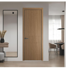 43 NE.O Дуб Мокко вставка Глухая кромка Серая ночь ProfilDoors Orange