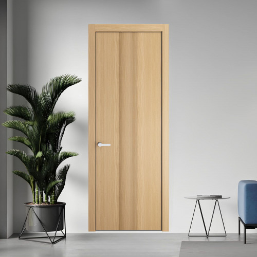 45 NE.O Дуб Натуральный вставка Глухая кромка Черный муар ProfilDoors Orange