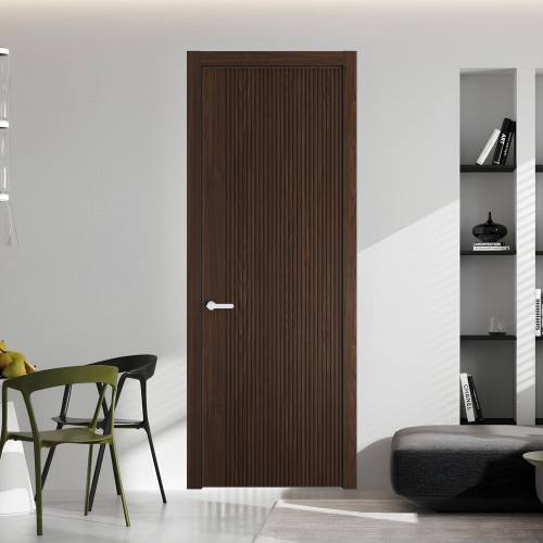 46 NE.O Орех Шоколад вставка Глухая кромка Черный муар ProfilDoors Orange